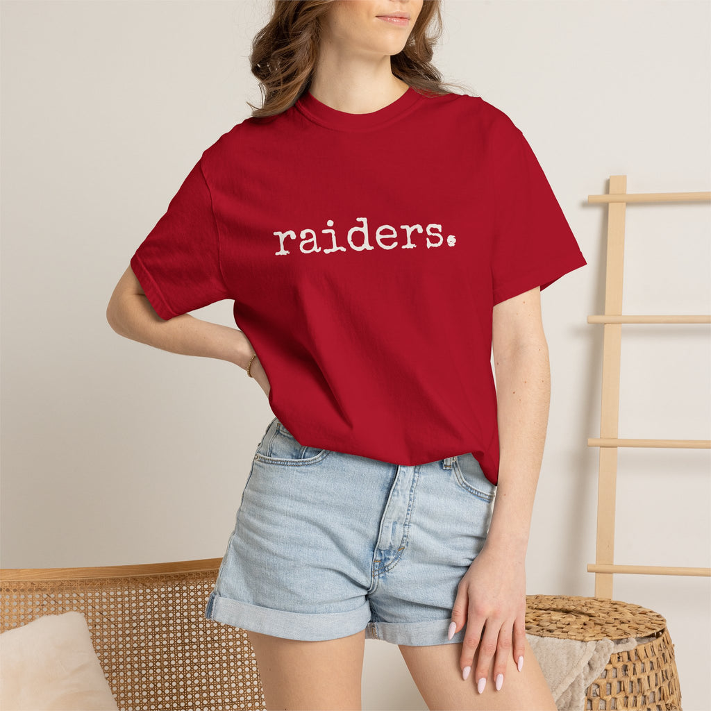 Raiders T-Shirt (typewriter font)
