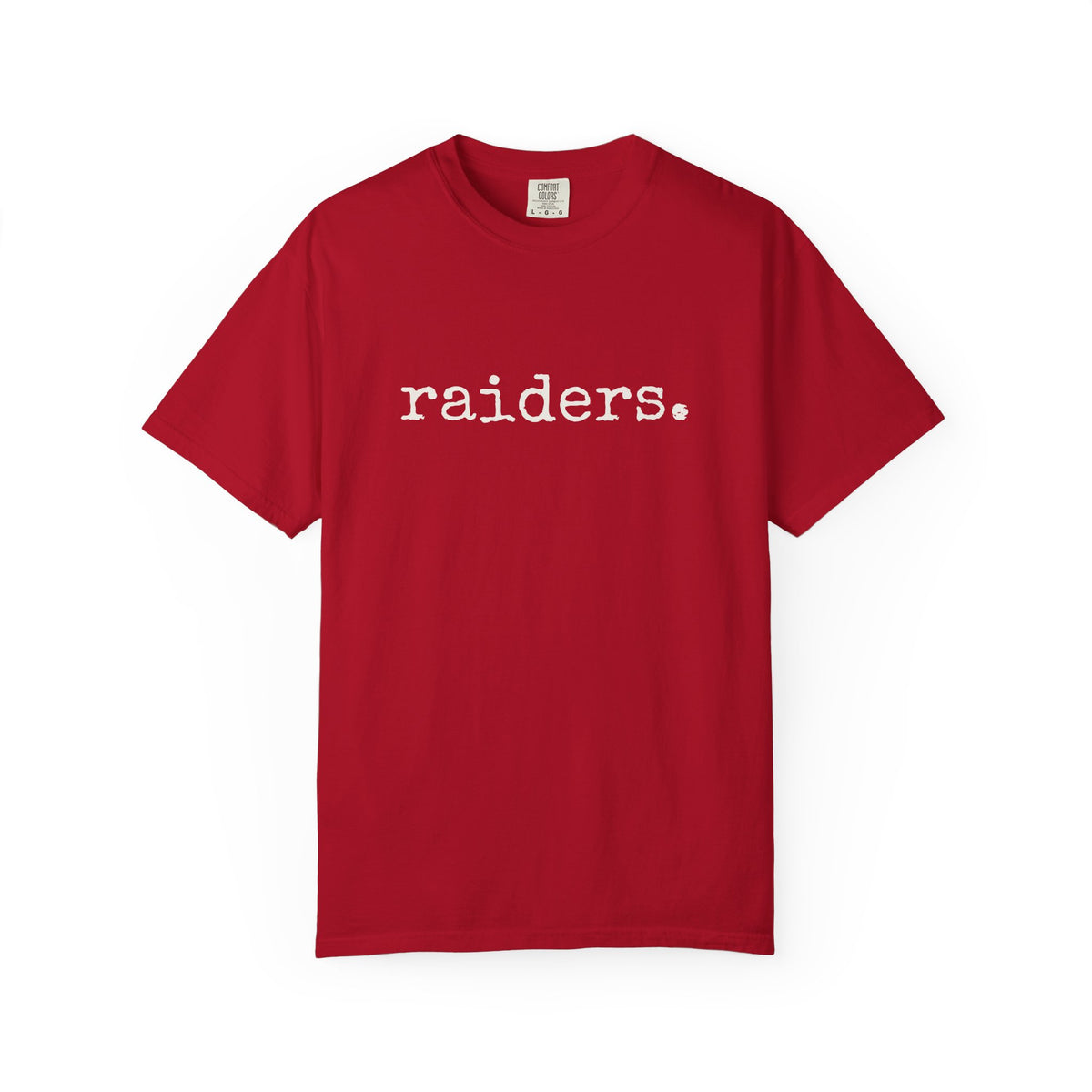 Raiders T-Shirt (typewriter font)