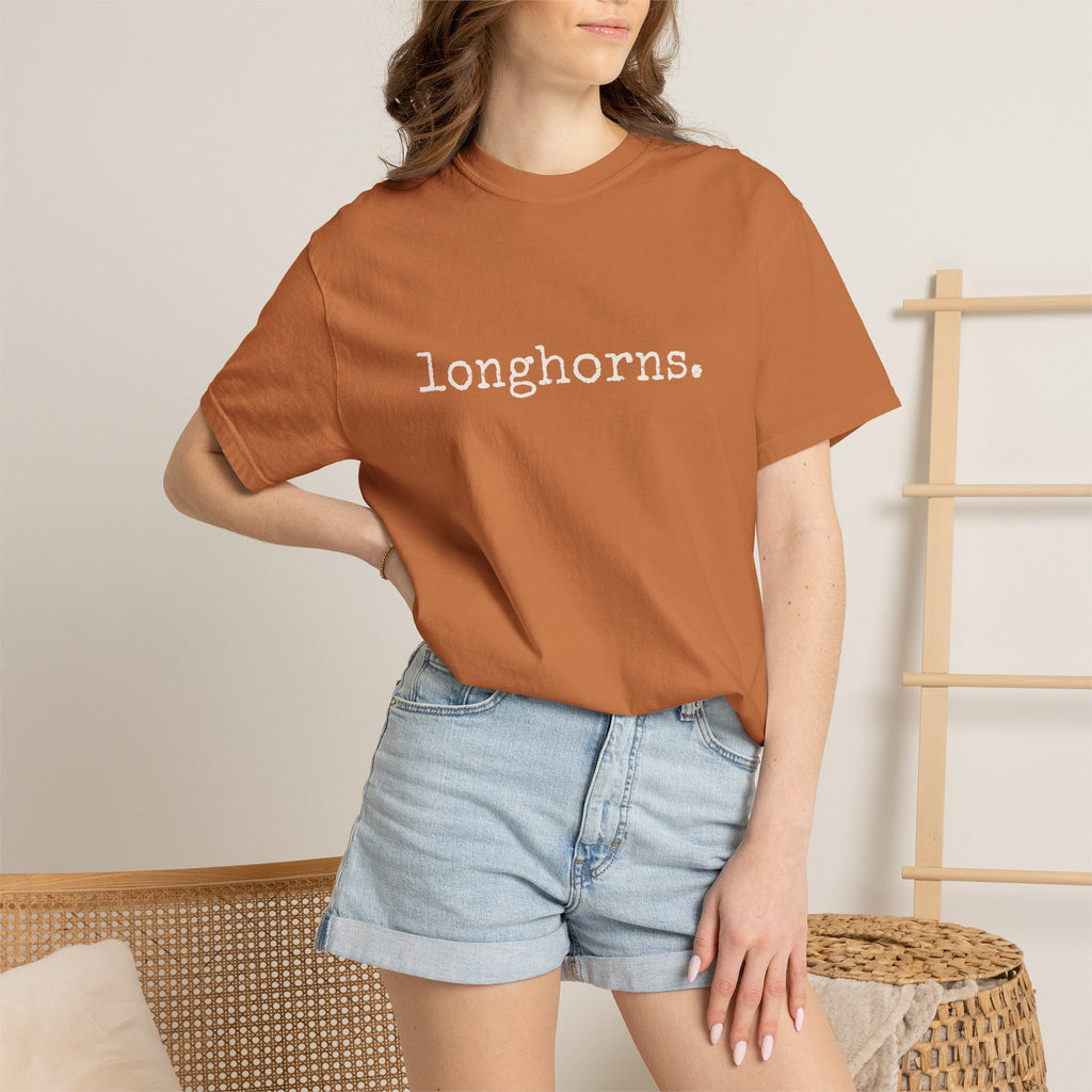 Longhorns T-Shirt (typewriter font)