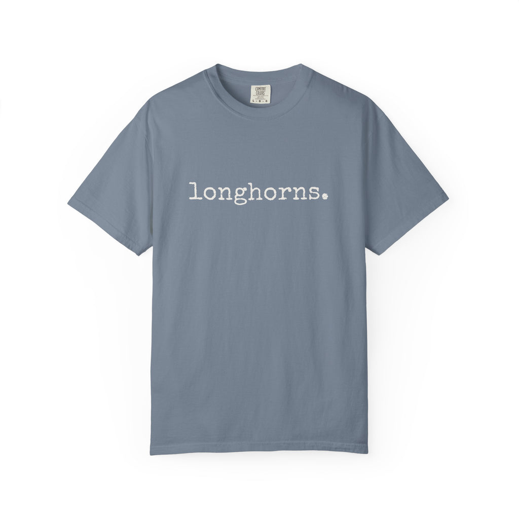 Longhorns T-Shirt (typewriter font)
