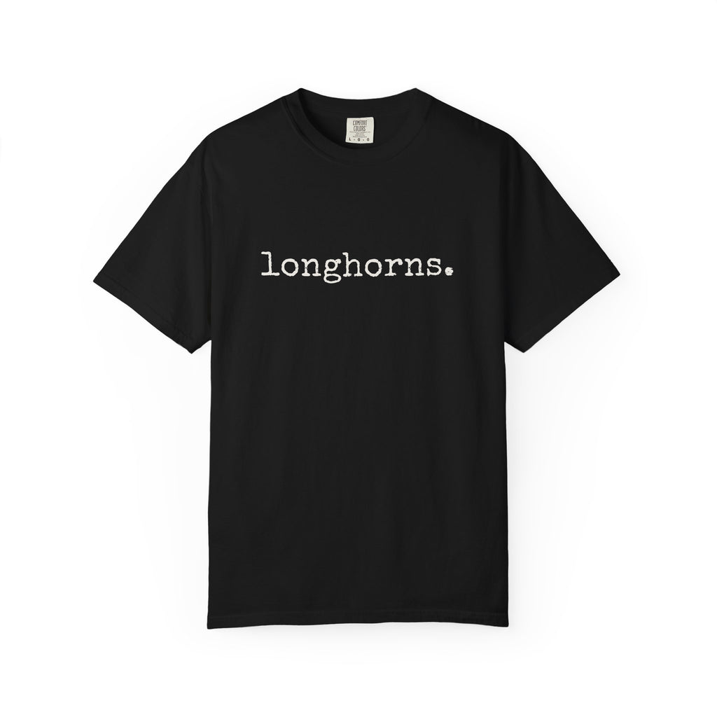 Longhorns T-Shirt (typewriter font)