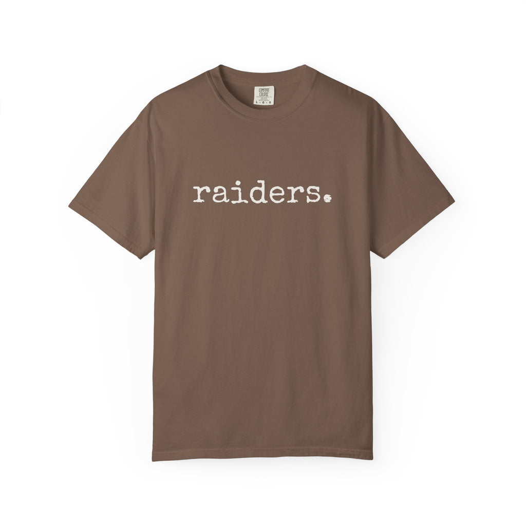 Raiders T-Shirt (typewriter font)