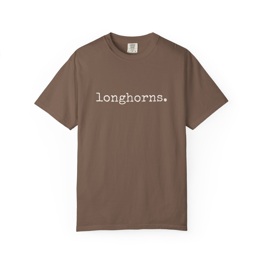 Longhorns T-Shirt (typewriter font)