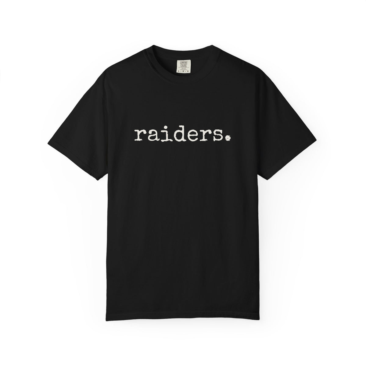 Raiders T-Shirt (typewriter font)
