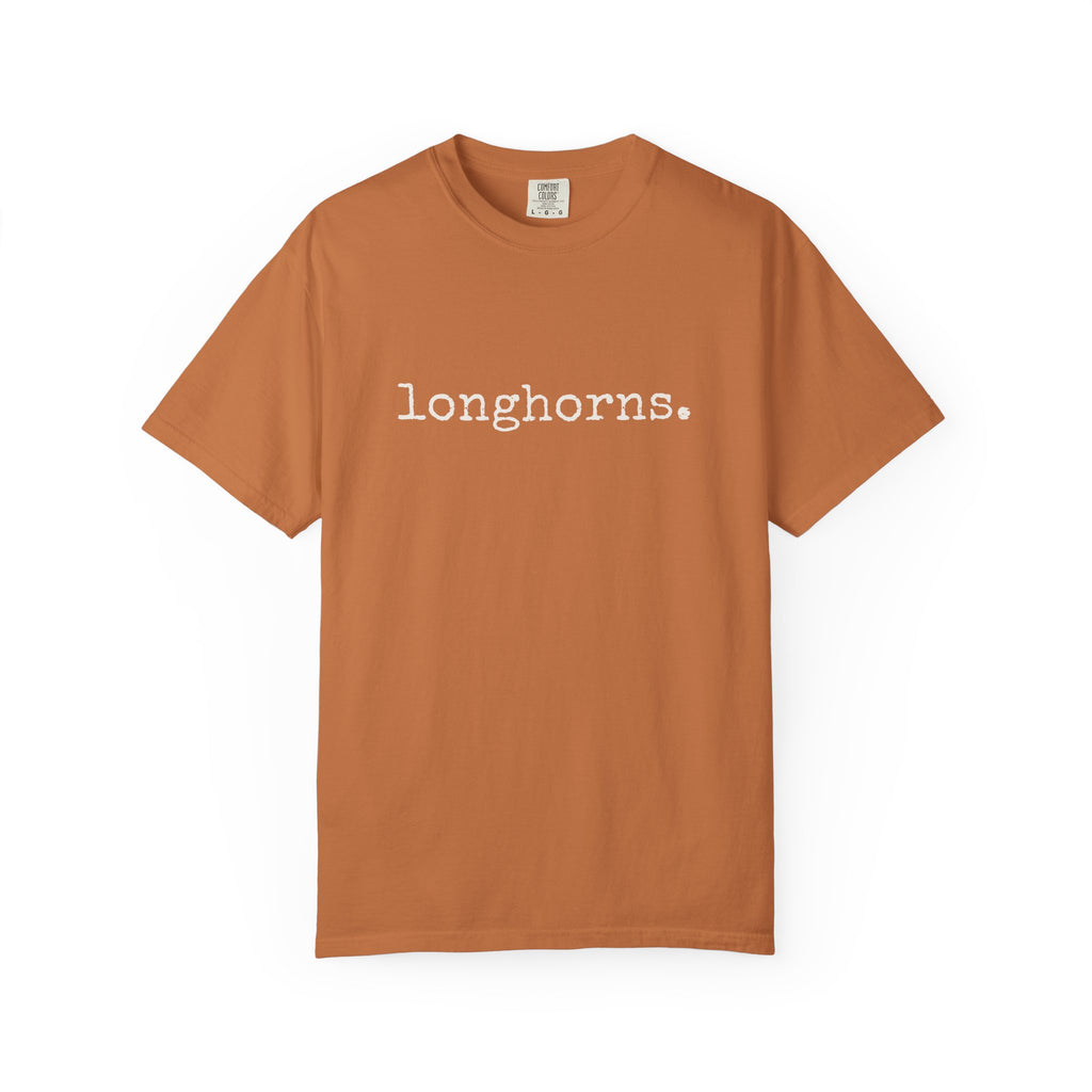 Longhorns T-Shirt (typewriter font)