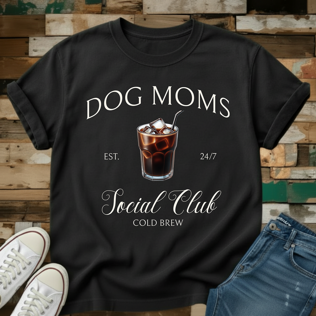 Dog Moms Cold Brew Social Club T-Shirt