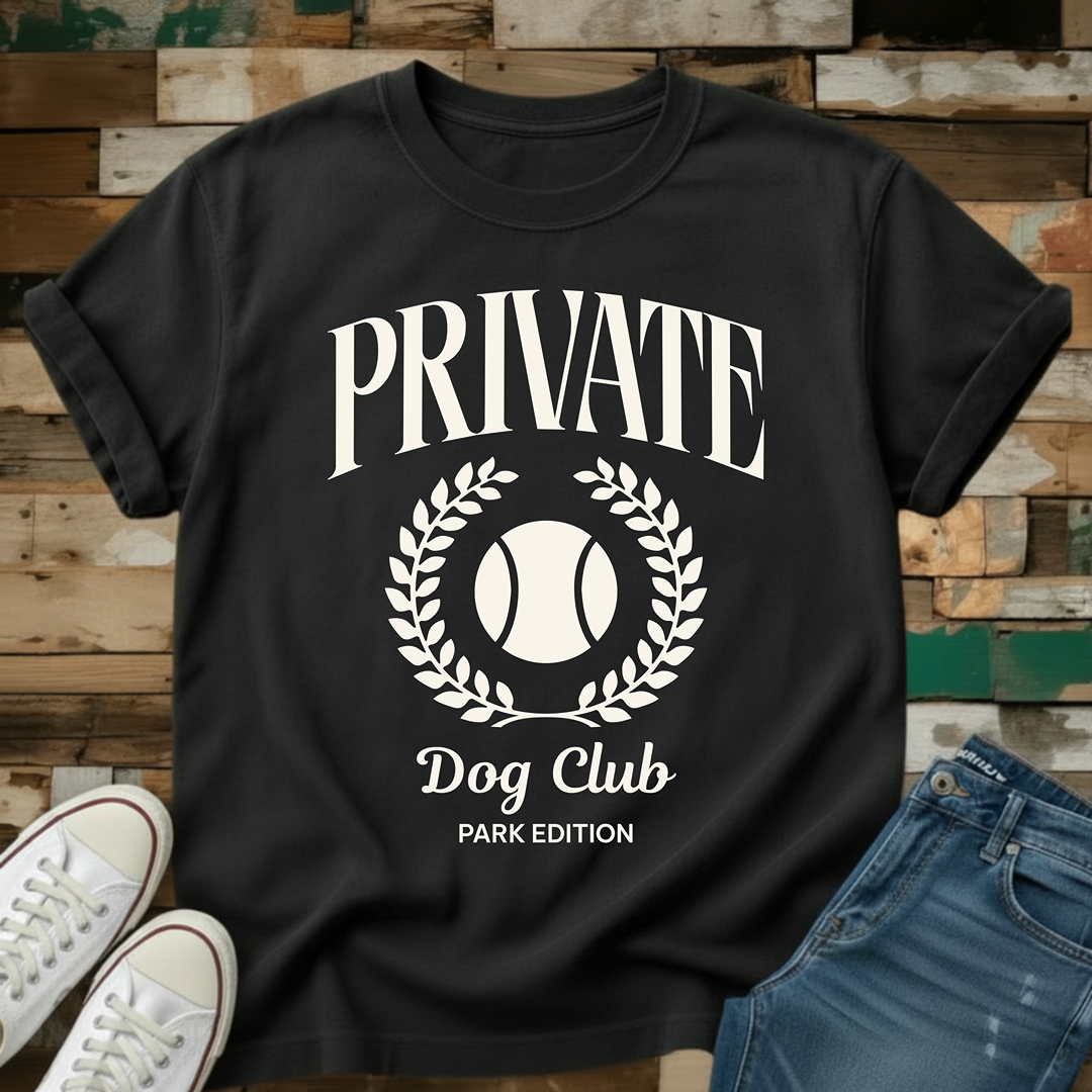 Private Dog Club (Tennis Ball) T-Shirt