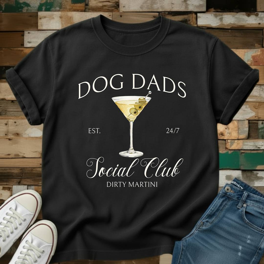 Dog Dads Dirty Martini Social Club T-Shirt