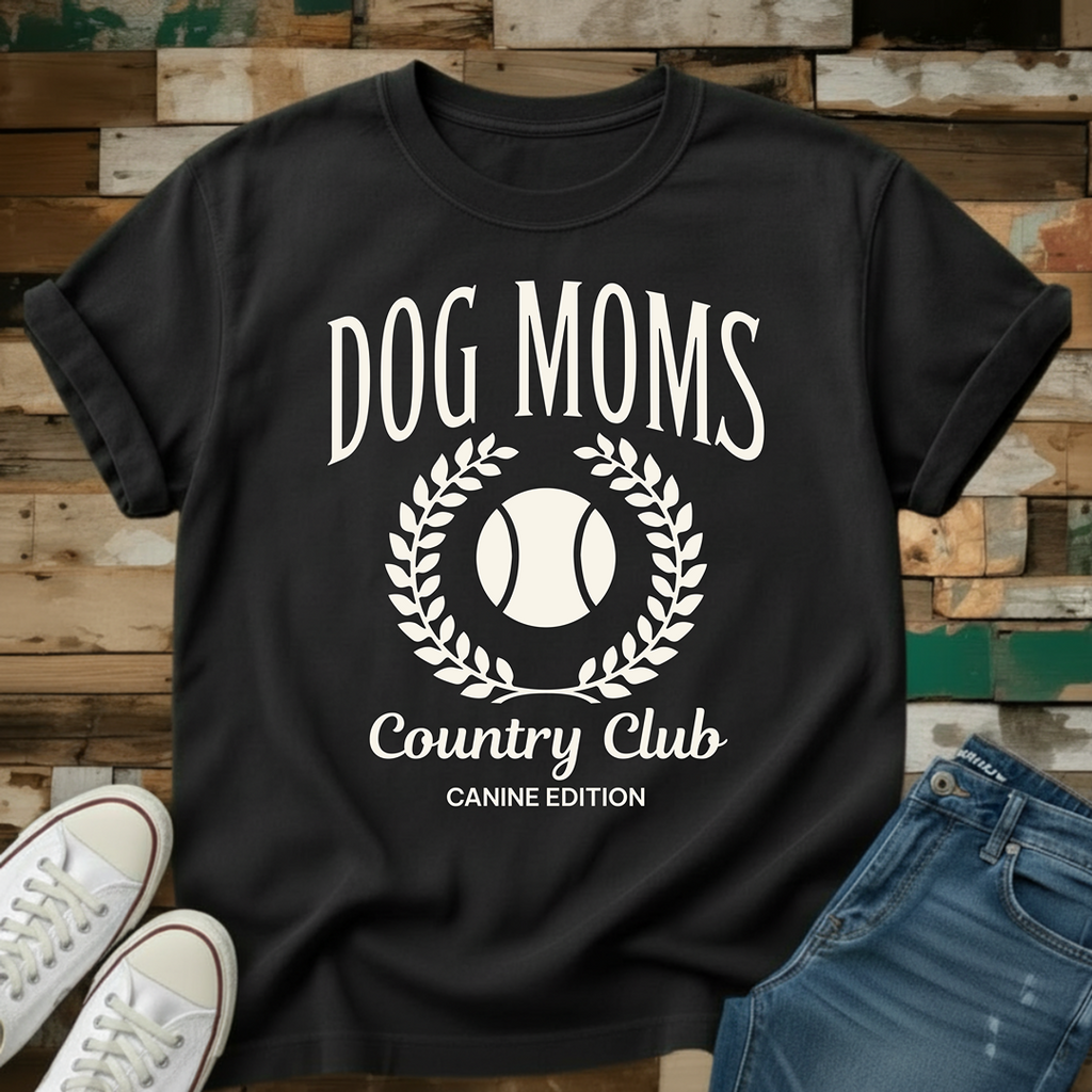 Dog Moms Country Club T-Shirt