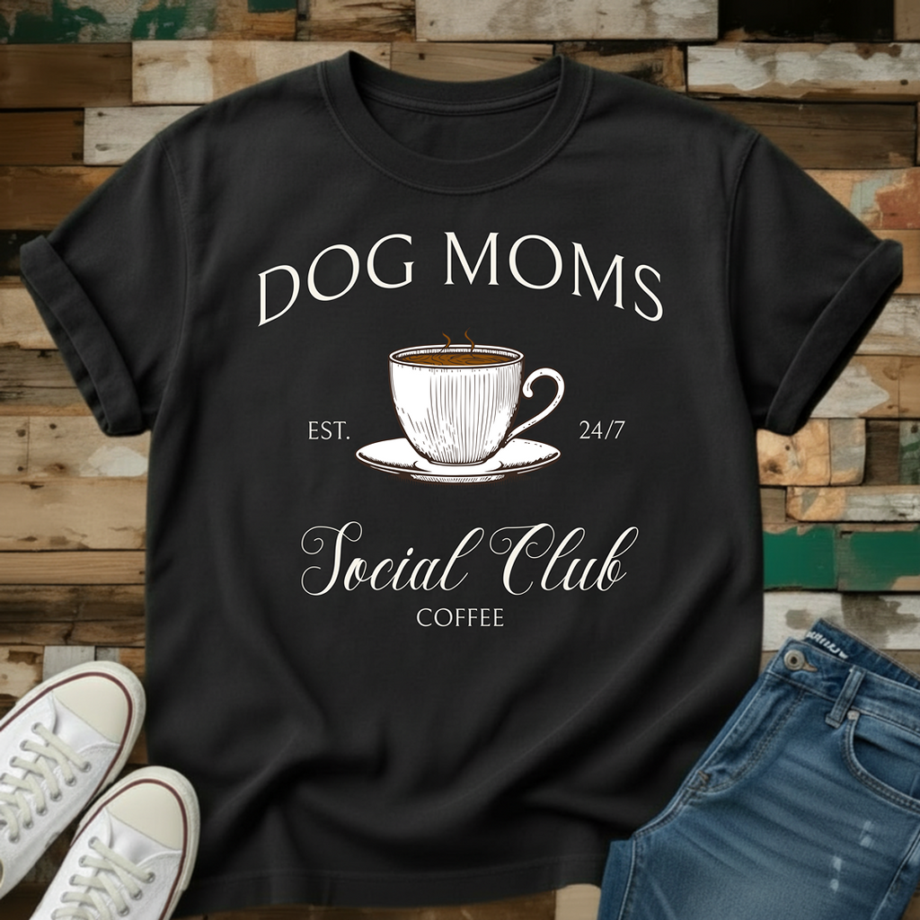 Dog Moms Coffee Social Club T-Shirt