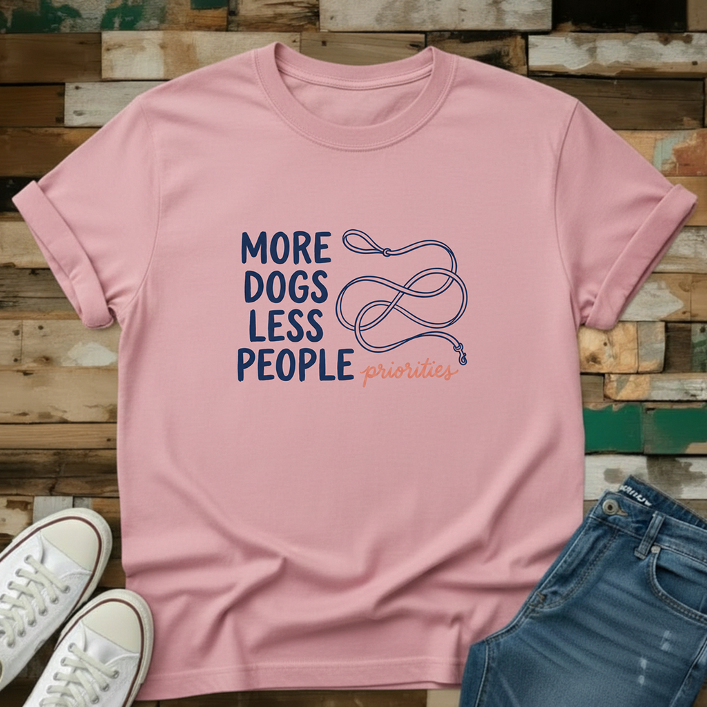 More Dogs Less People T-Shirt