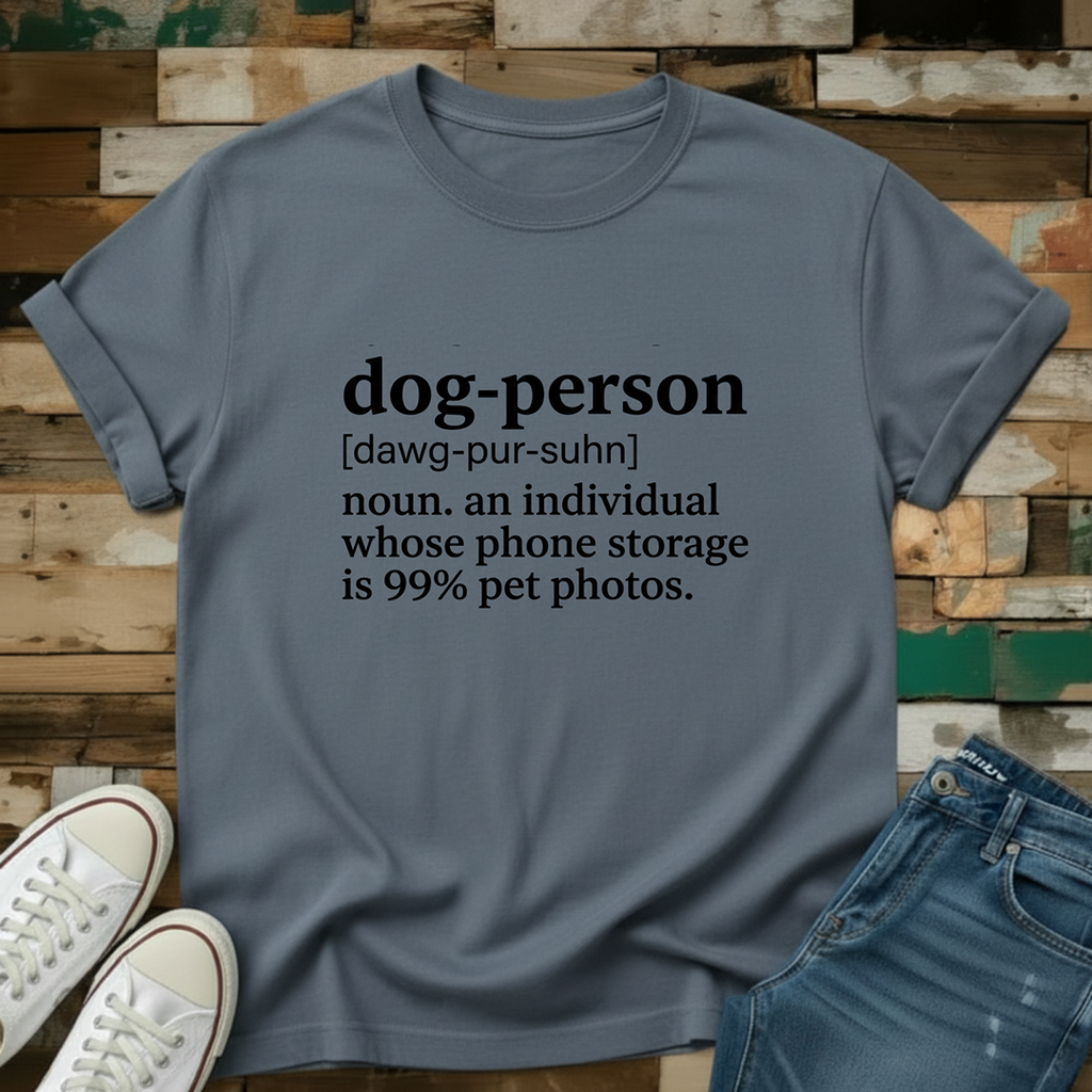 Individual Whose Phone Storage Is 99% Pet Photos T-Shirt