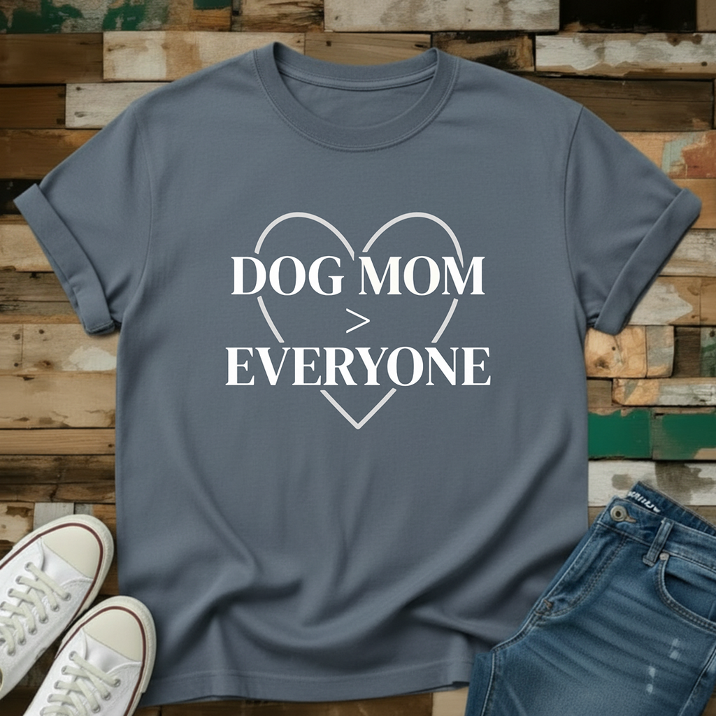 Dog Mom > Everyone Heart Silhouette T-Shirt