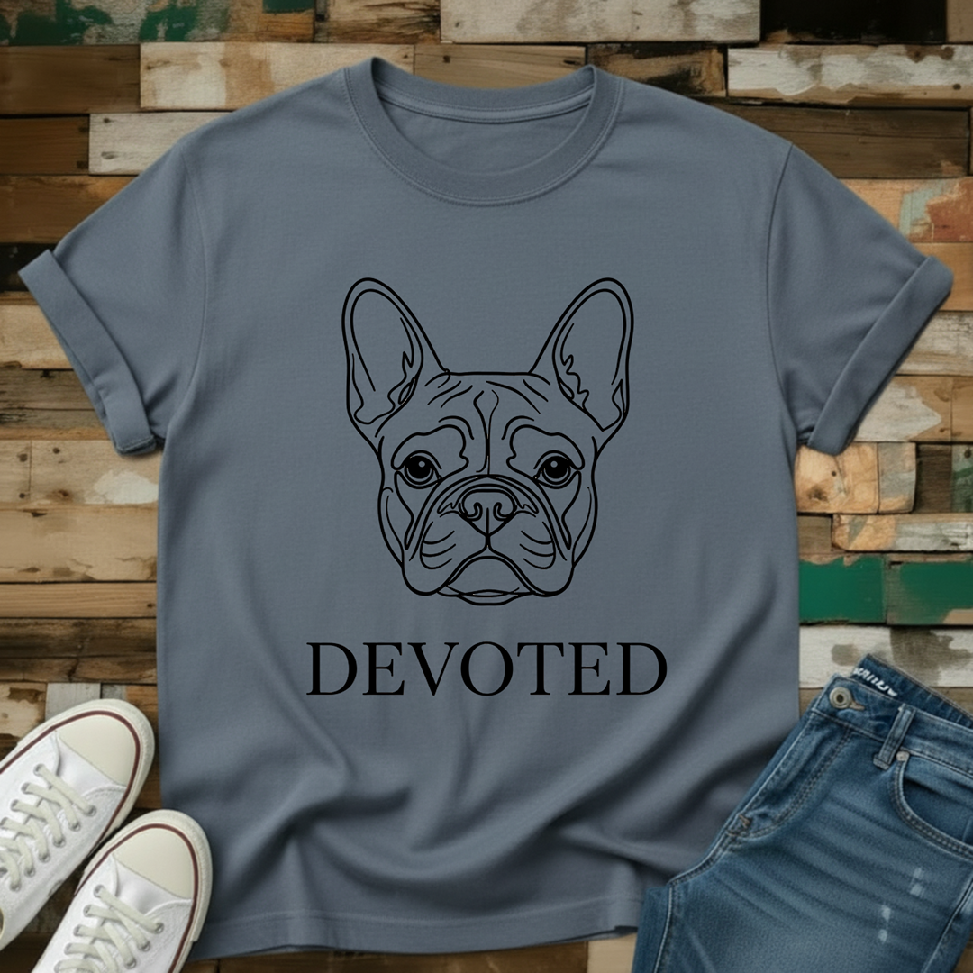 Devoted--French Bulldog T-Shirt