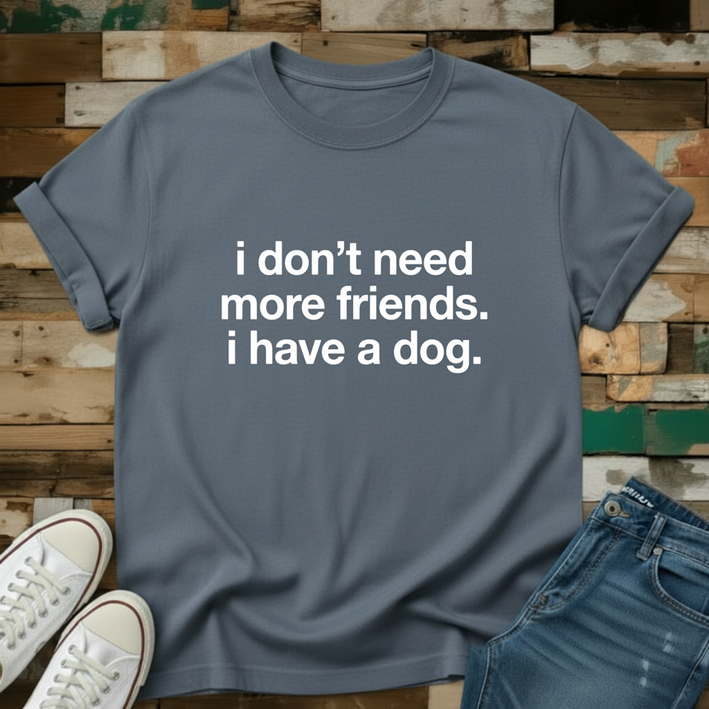 I Don't Need More Friends. I Have A Dog T-Shirt