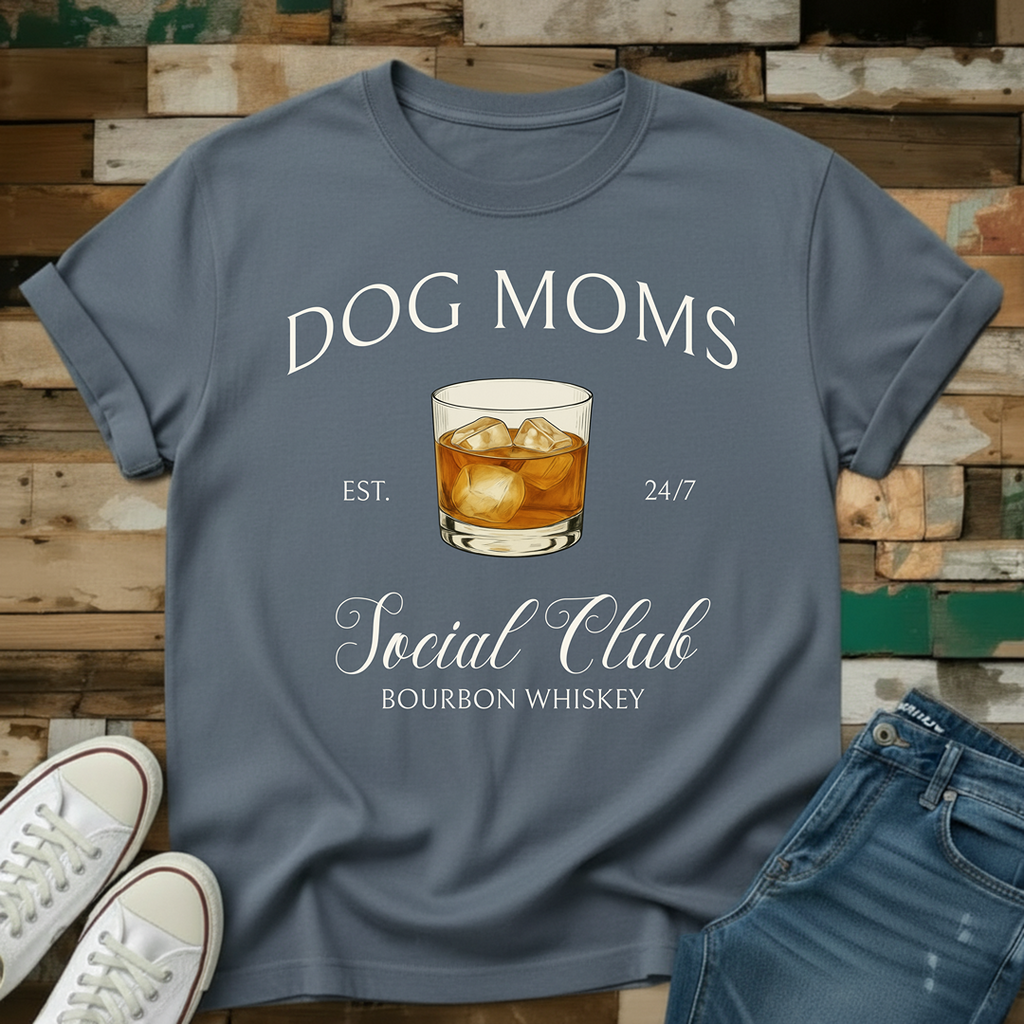Dog Moms Whiskey Social Club T-Shirt