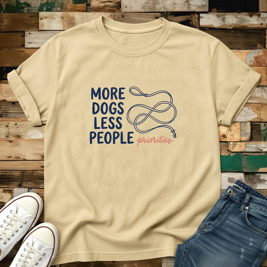 More Dogs Less People T-Shirt