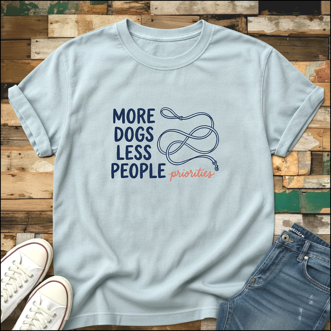 More Dogs Less People T-Shirt