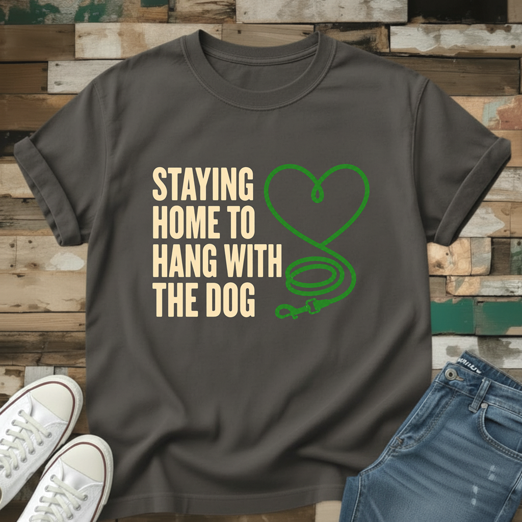 Staying Home To Hang With The Dog T-Shirt