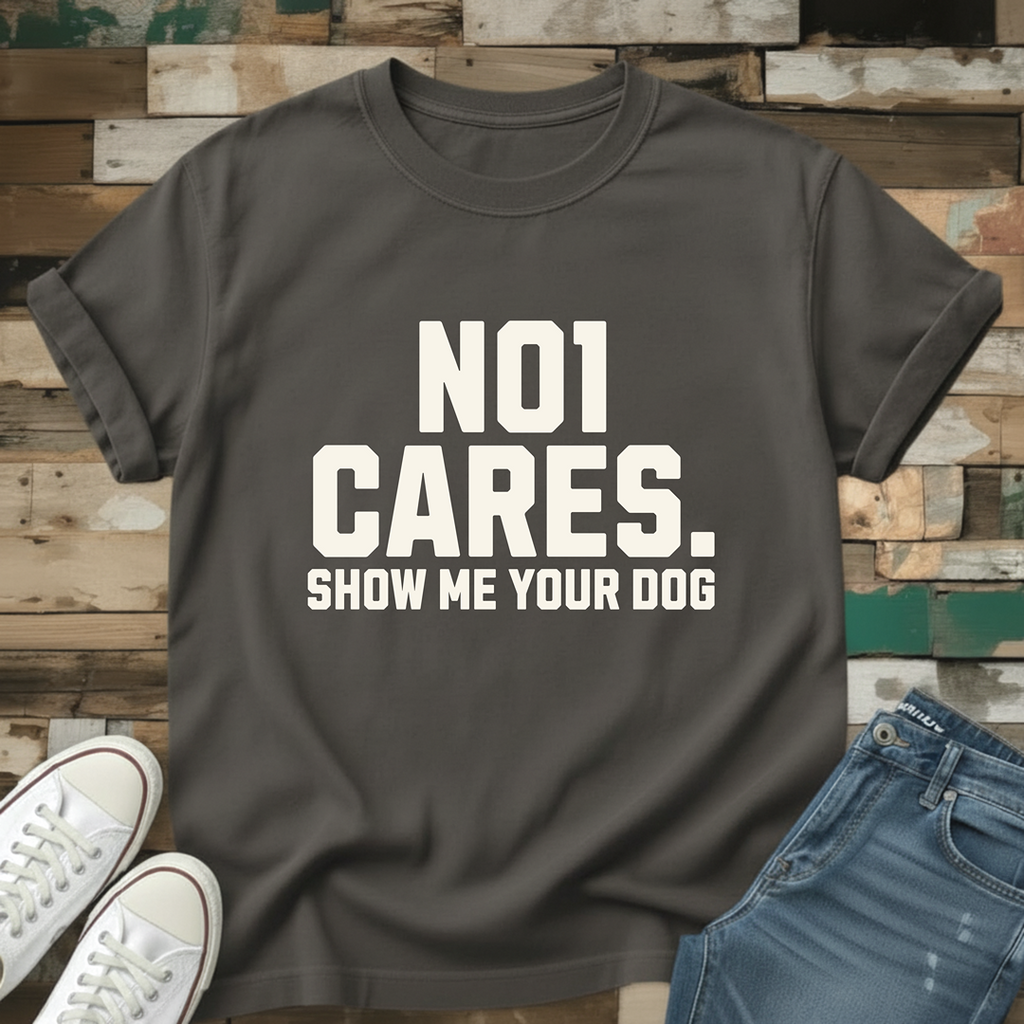 No1 Cares. Show Me Your Dog T-Shirt