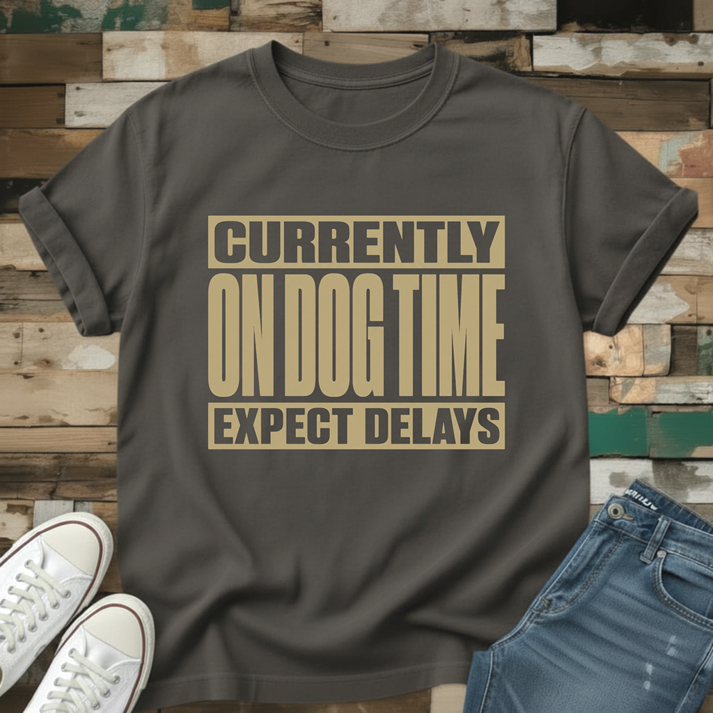 Currently On Dog Time Expect Delays T-Shirt