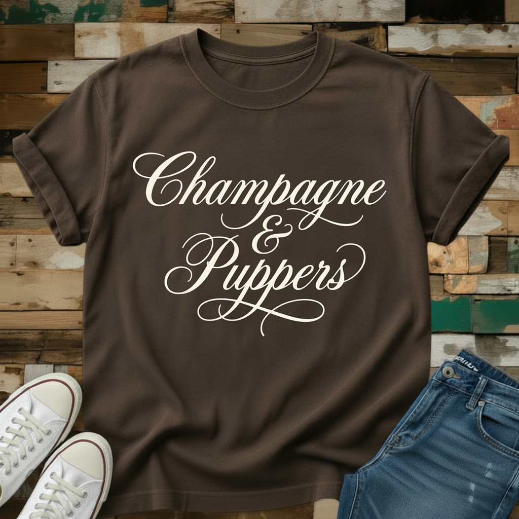 Champagne & Puppers T-Shirt