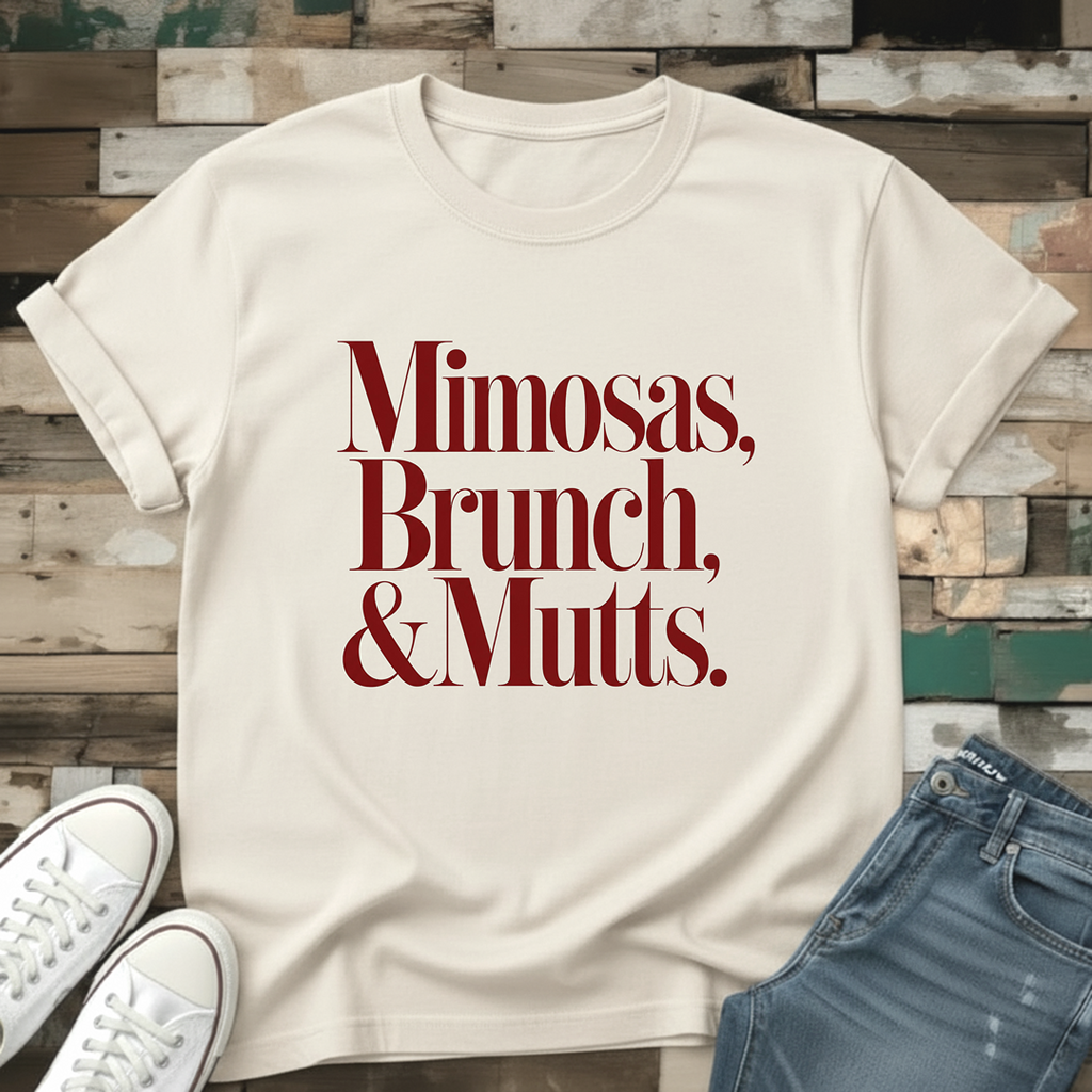 Mimosas, Brunch & Mutts T-Shirt