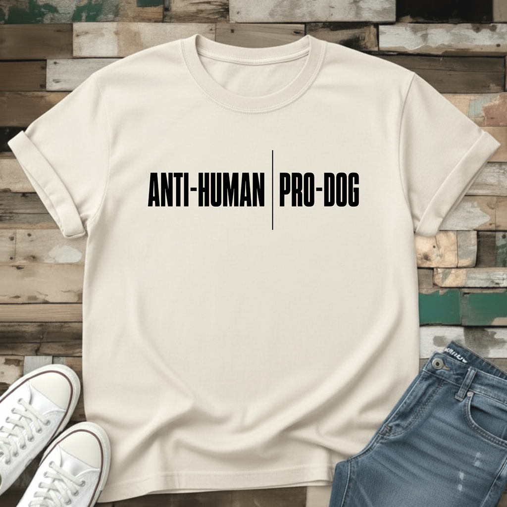 Anti-Human | Pro-Dog T-Shirt