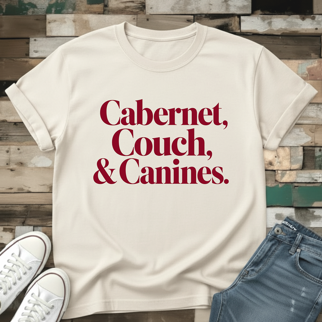 Cabernet, Couch & Canines T-Shirt