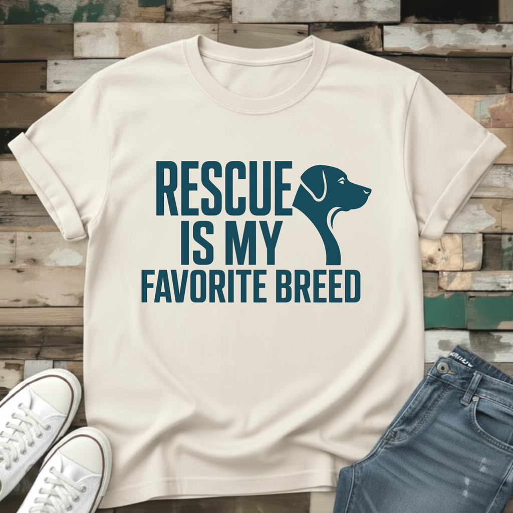 Rescue Is My Favorite Breed T-Shirt