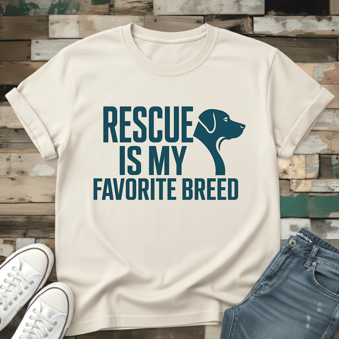 Rescue Is My Favorite Breed T-Shirt
