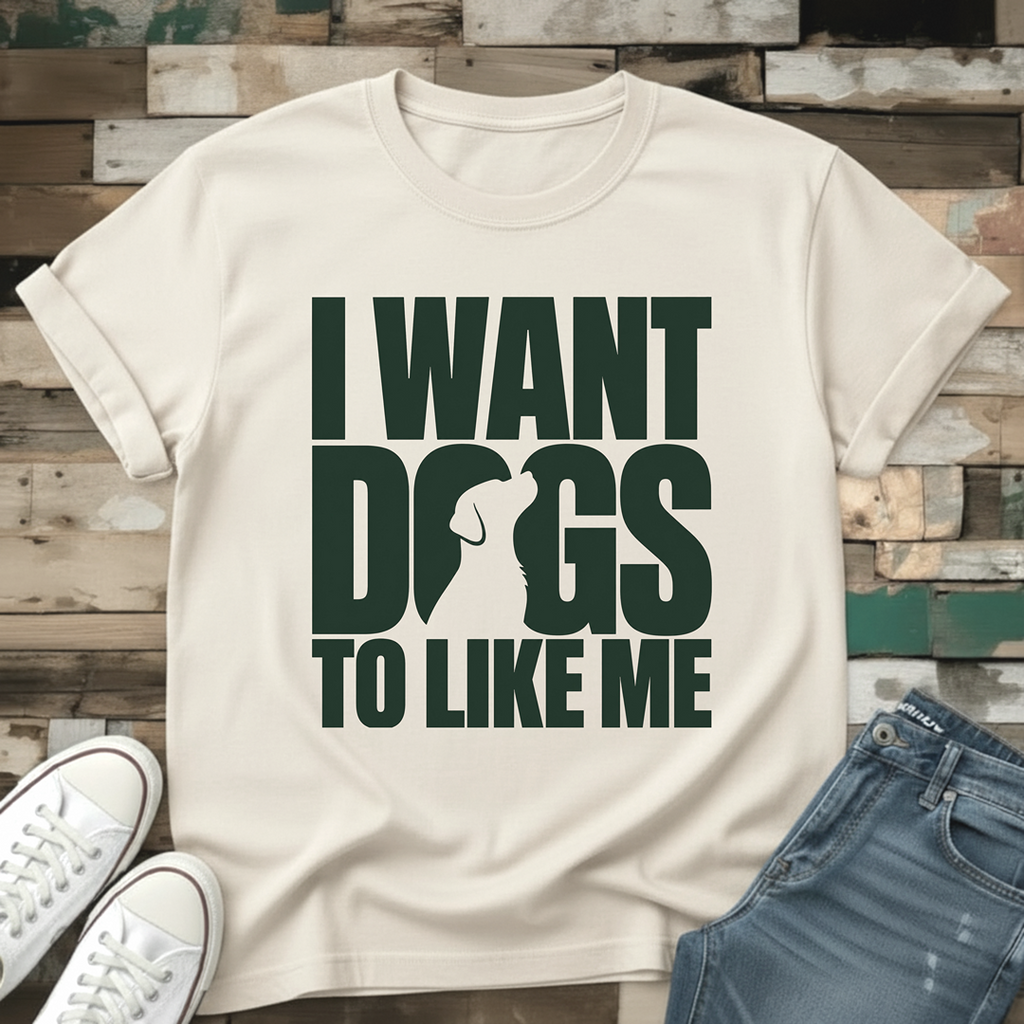 I Want Dogs To Like Me T-Shirt