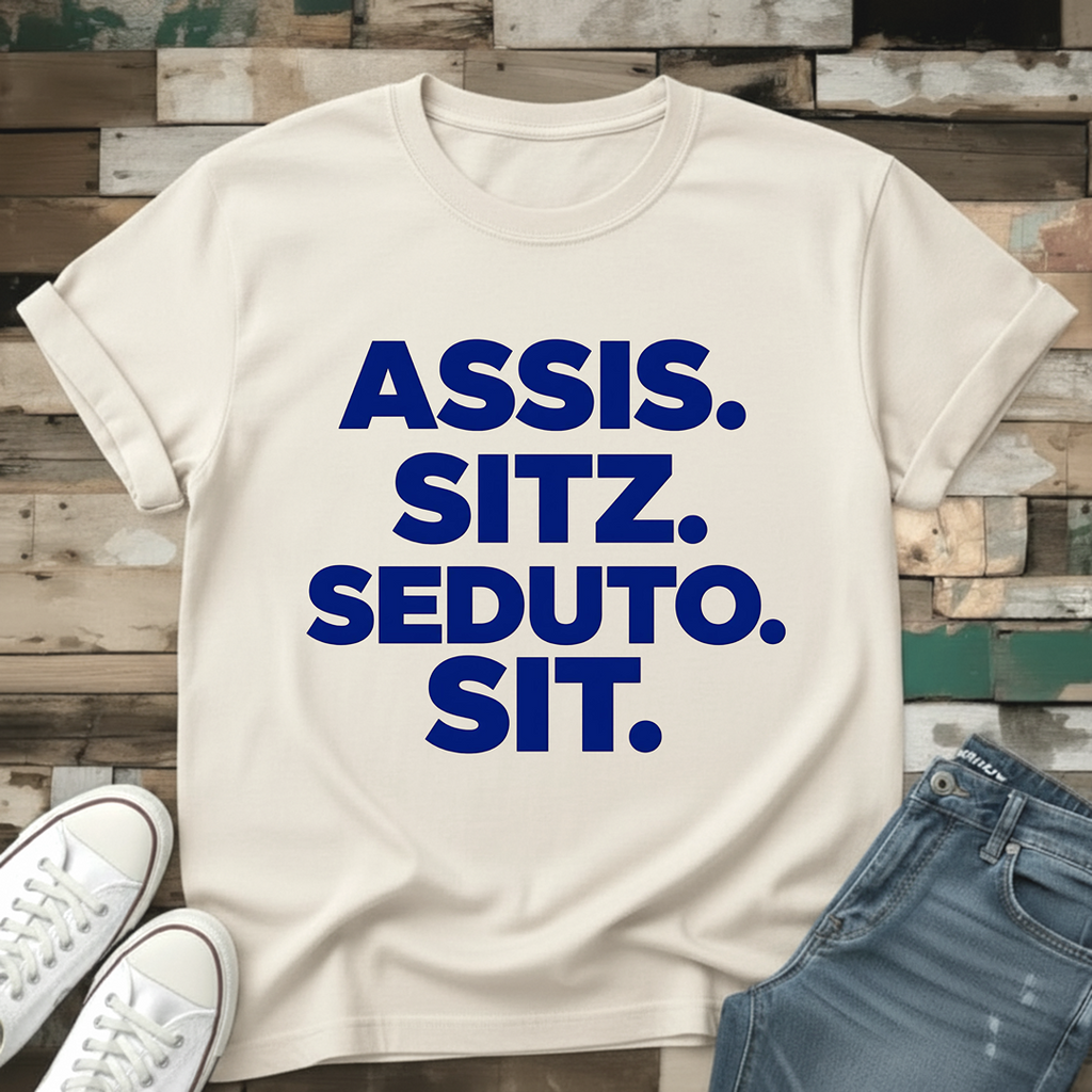 Sit in Every Language T-Shirt