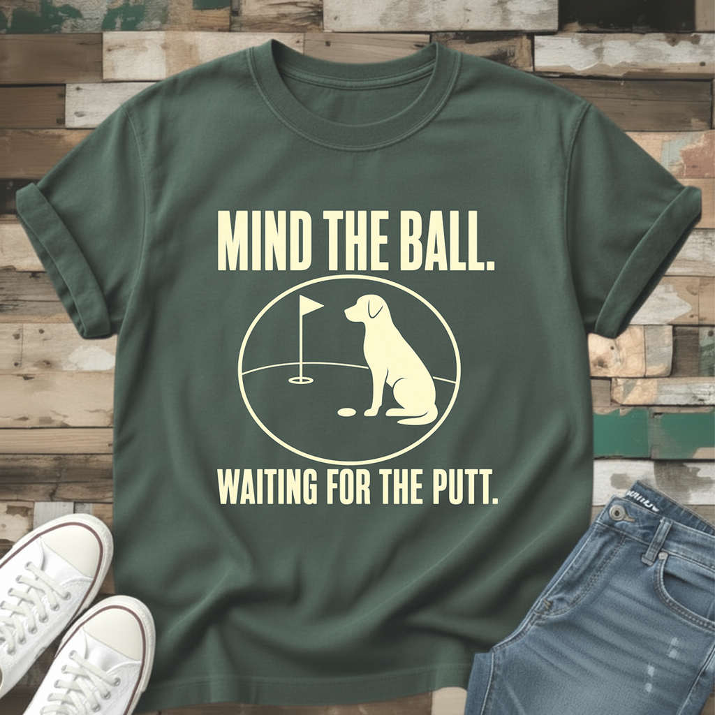 Mind The Ball. Waiting For The Putt T-Shirt