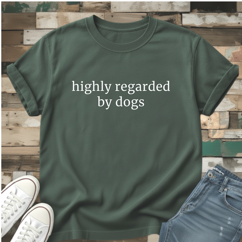 Highly Regarded By Dogs T-Shirt