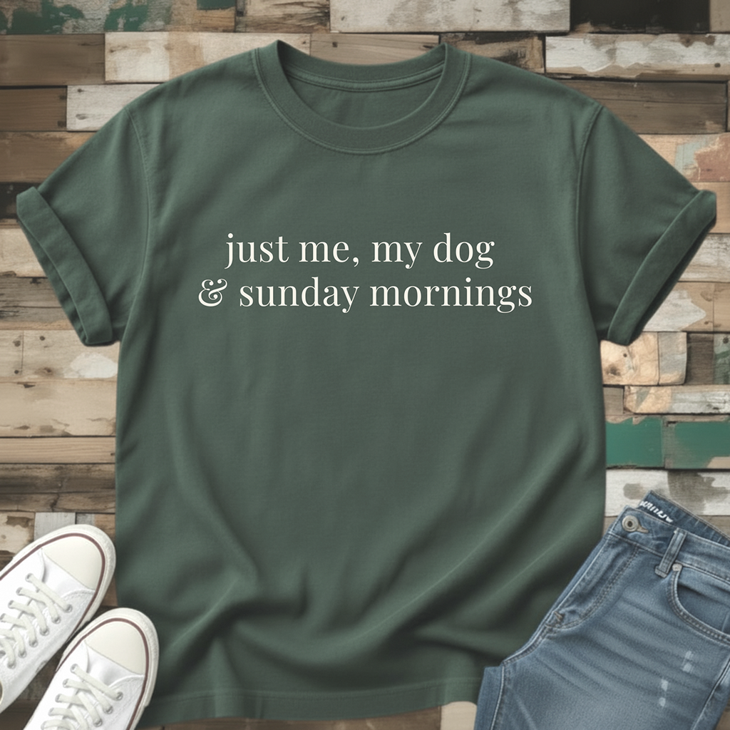 Just Me, My Dog & Sunday Mornings T-Shirt