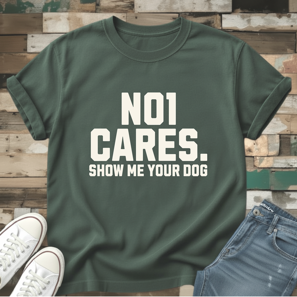No1 Cares. Show Me Your Dog T-Shirt