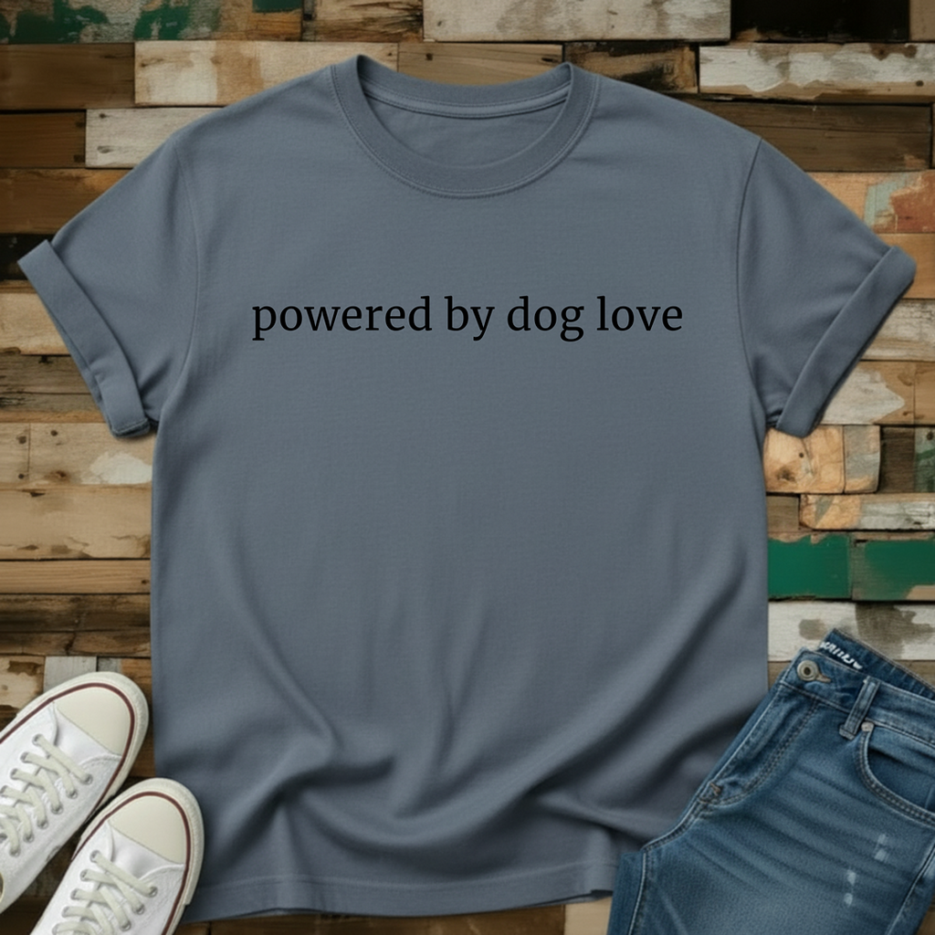 Powered By Dog Love T-Shirt