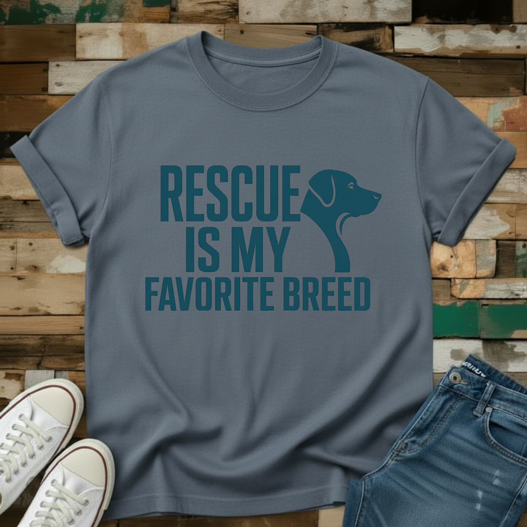 Rescue Is My Favorite Breed T-Shirt