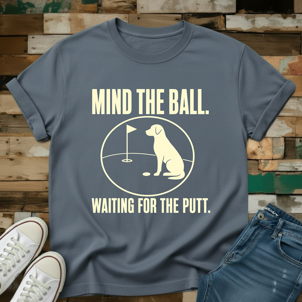 Mind The Ball. Waiting For The Putt T-Shirt