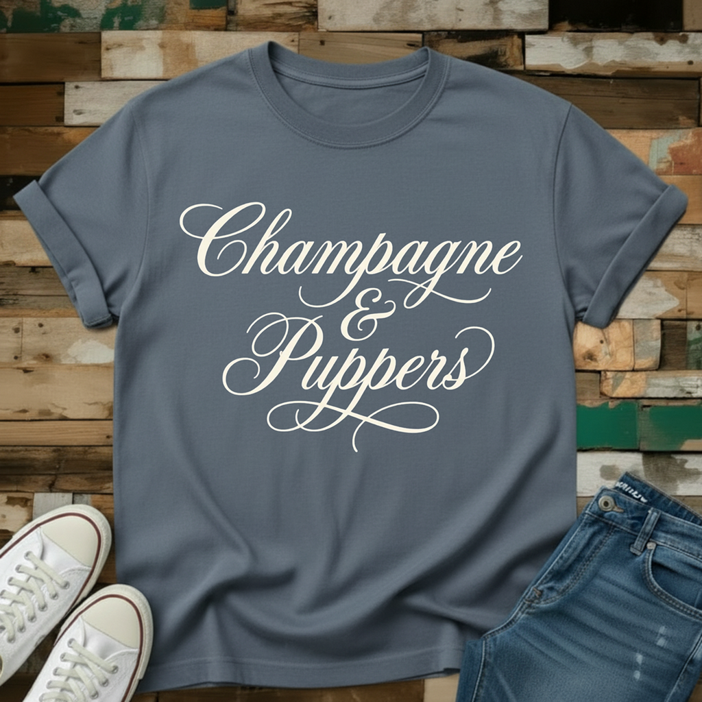 Champagne & Puppers T-Shirt