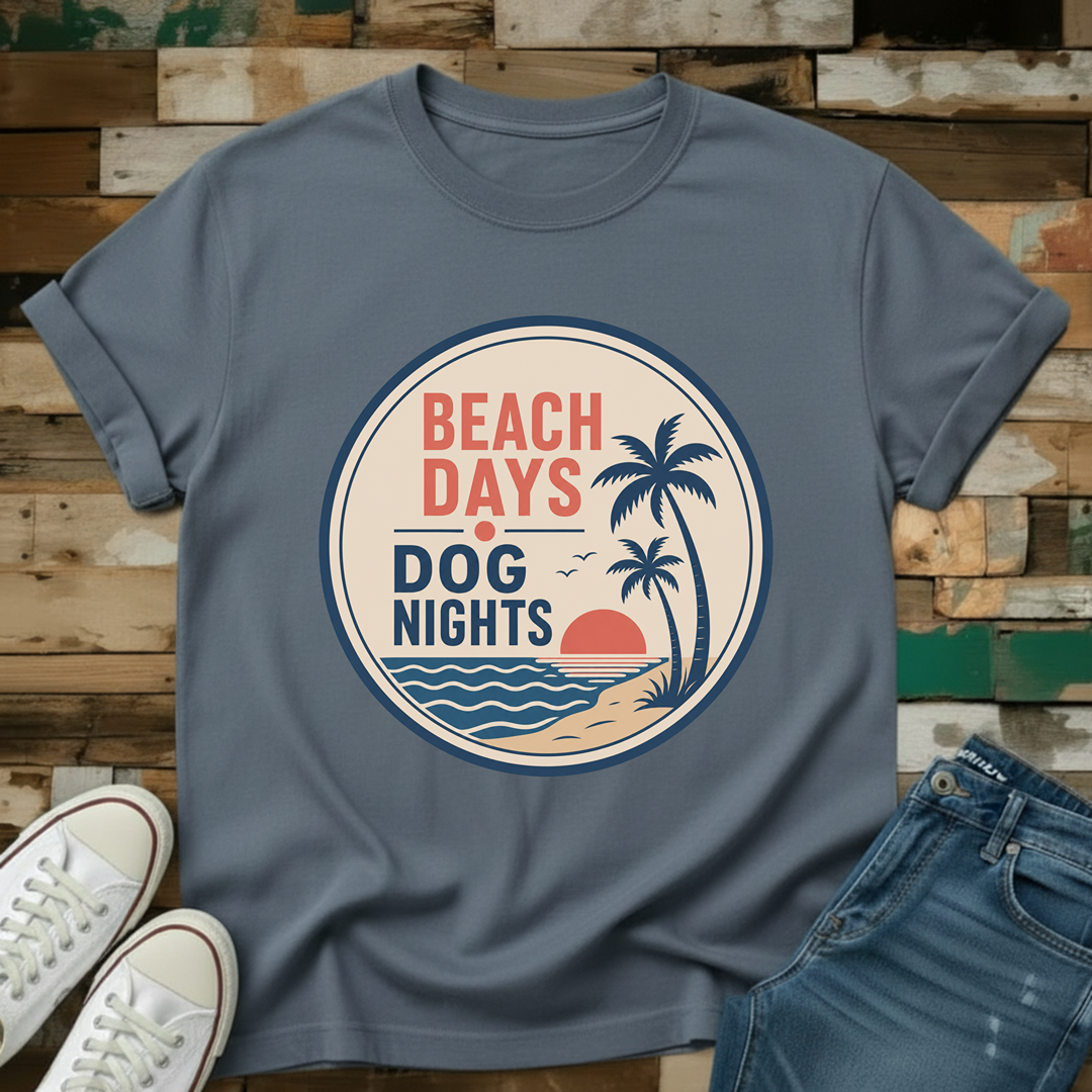 Beach Days Dogs Nights T-Shirt