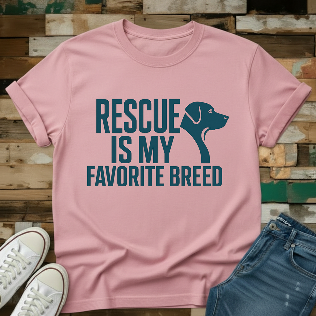 Rescue Is My Favorite Breed T-Shirt