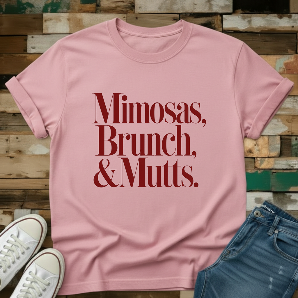 Mimosas, Brunch & Mutts T-Shirt
