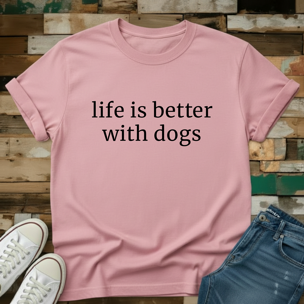 Life Is Better With Dogs T-Shirt