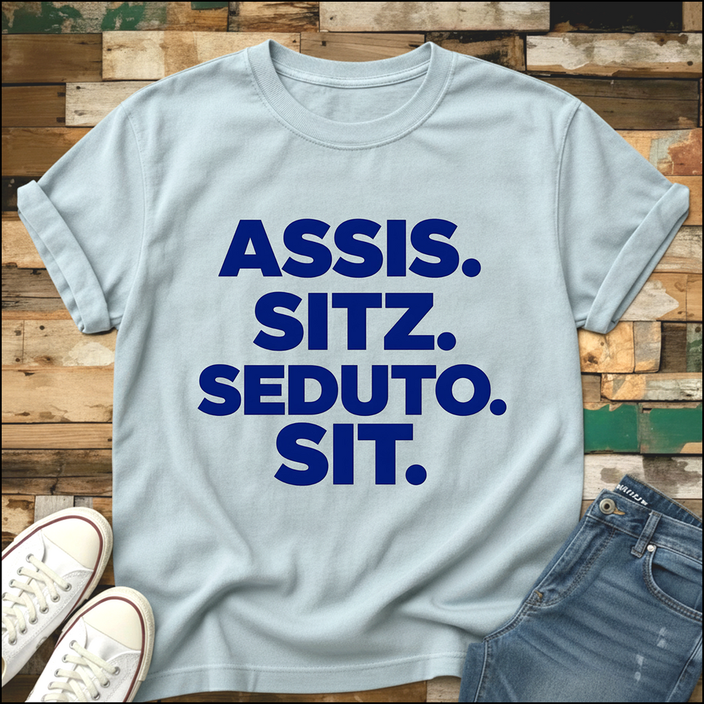 Sit in Every Language T-Shirt
