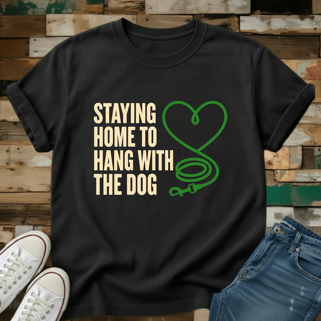 Staying Home To Hang With The Dog T-Shirt