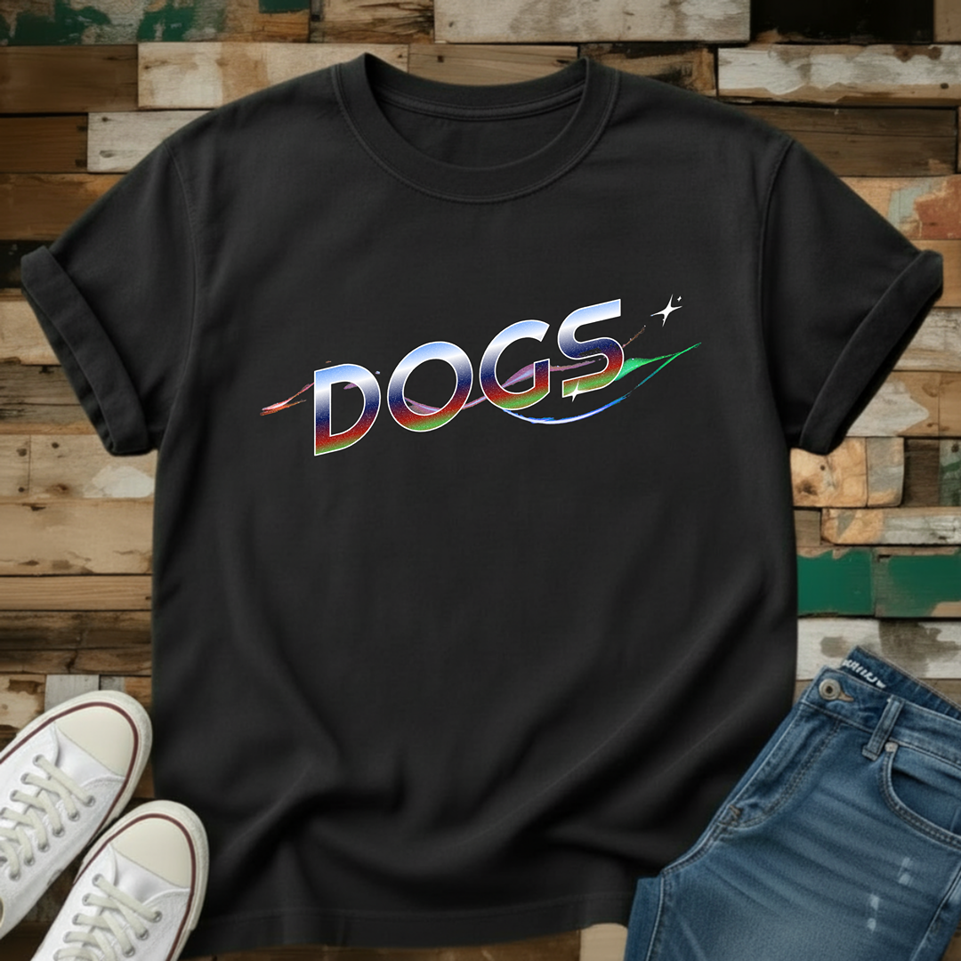 Dogs Retro Chrome T-Shirt