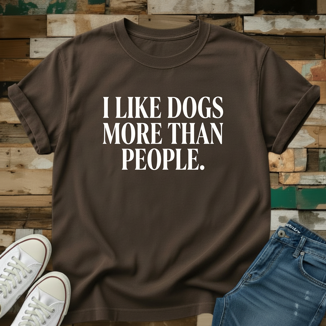 I Like Dogs More Than People T-Shirt