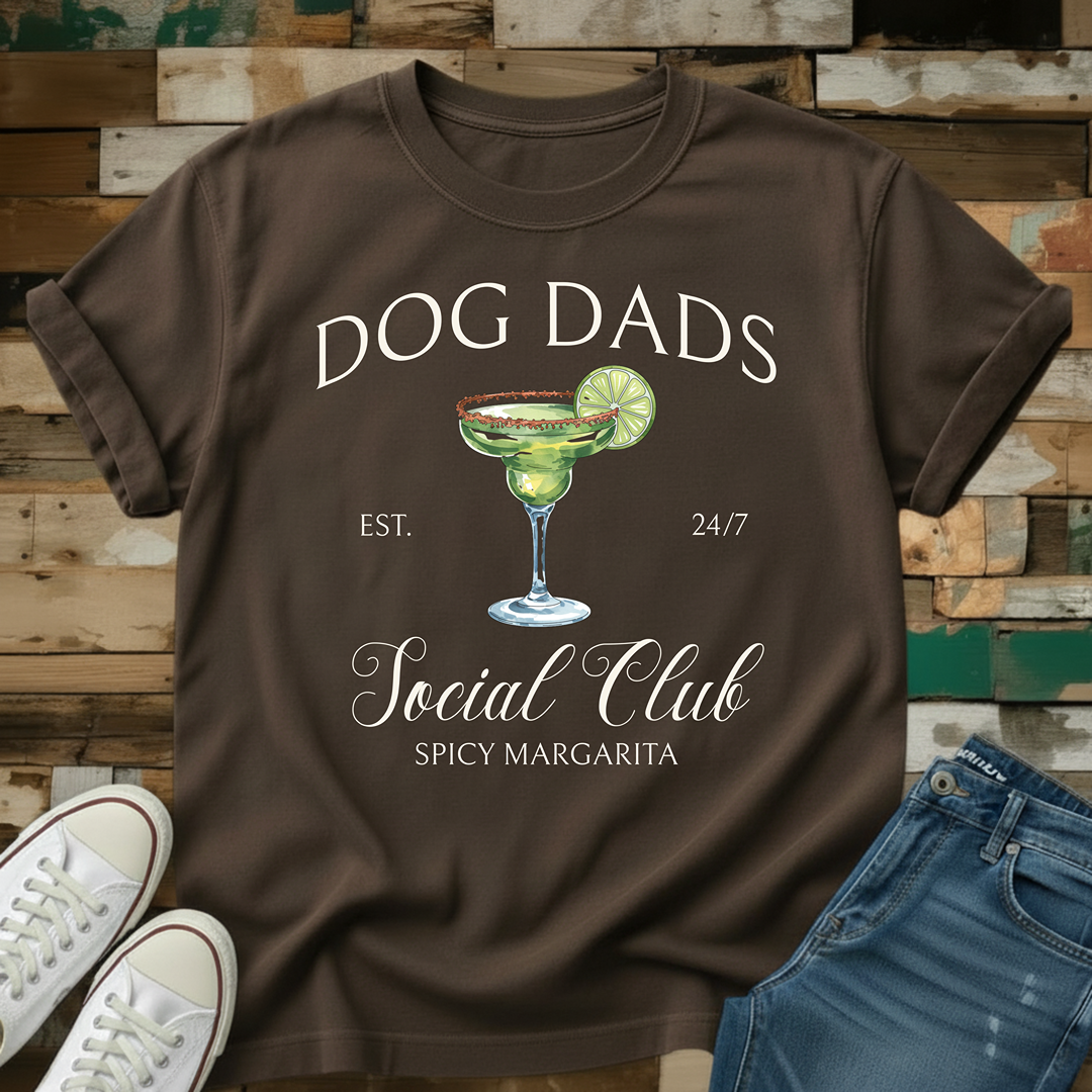 Dog Dads Spicy Margarita Social Club T-Shirt